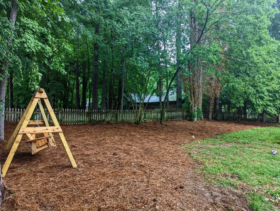 After cleanup — cleared residential lot